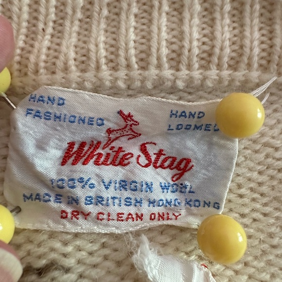 Vintage White Stag Floral Cardigan - Picture 9 of 14